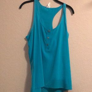 Teal tank top